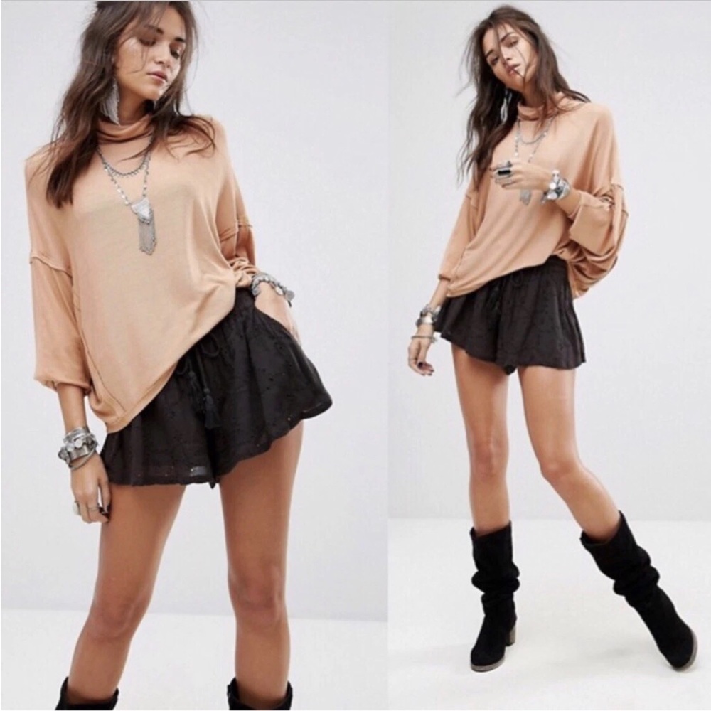 Free People We The Free Alameda Pullover Top Caramel Size XS